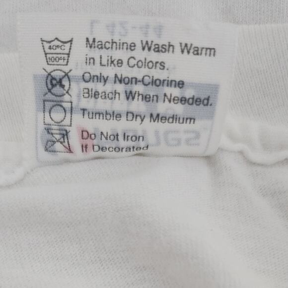 Vintage 1990 White Short Sleeve Rude Hog No Skateboarding T-shirt Men's L 42-44 - Picture 9 of 9